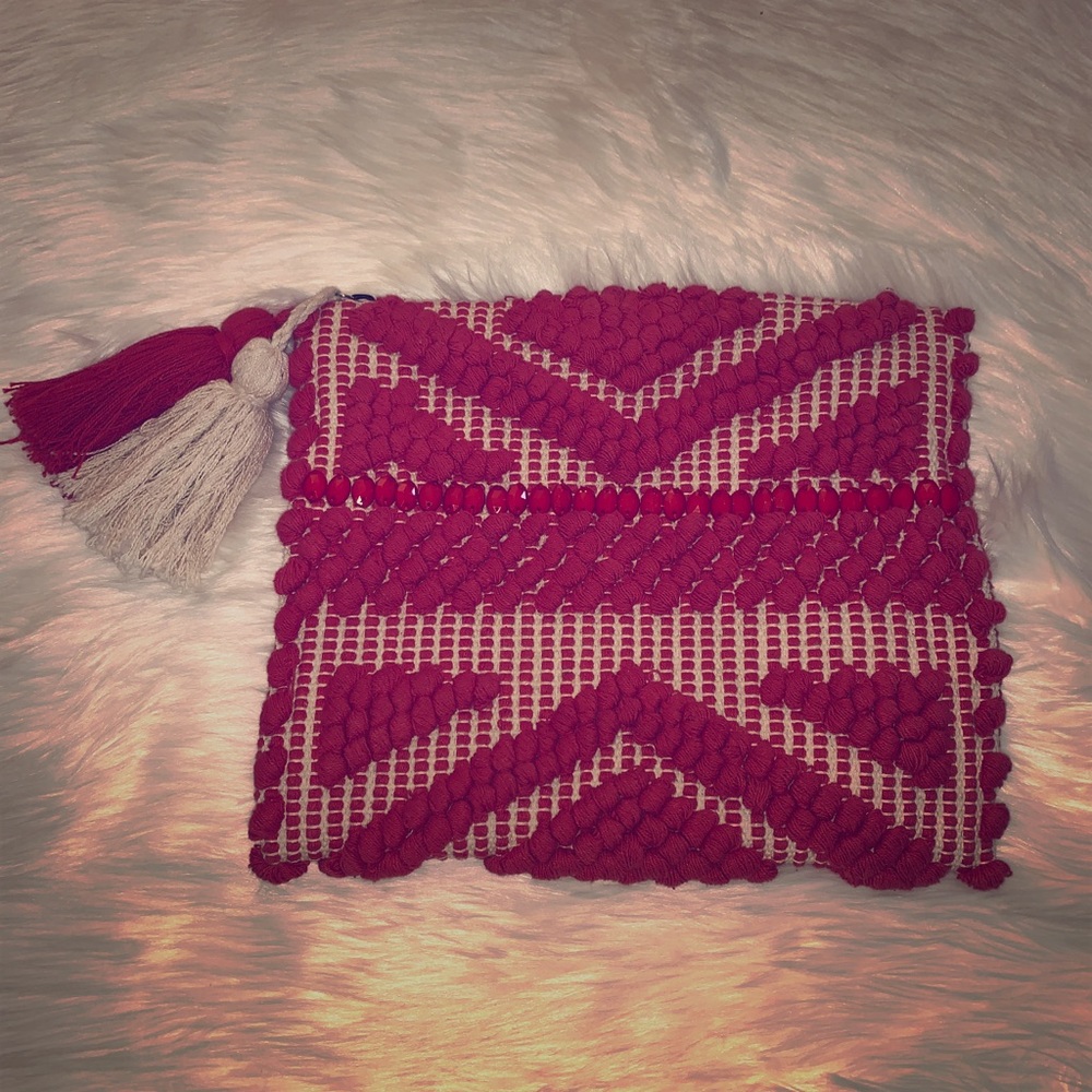 PomPom Style Cotton Clutch